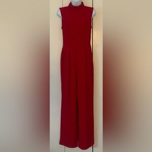 Pretty Garden knit NWT sleeveless jumpsuit pockets S